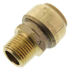 SharkBite U138LF Coupling Brass Push Male Bullnose Adapter 3/4 inch x 1/2 inch MNPT