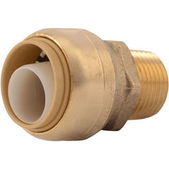 SharkBite U138LF Coupling Brass Push Male Bullnose Adapter 3/4 inch x 1/2 inch MNPT