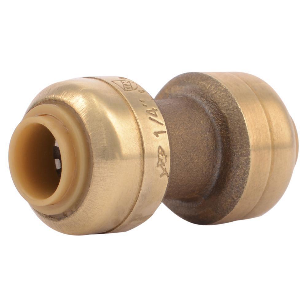 SharkBite U004LF 1/4 Inch Push Brass Coupling