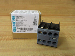 Siemens 3RH2911-1HA11 Auxiliary Switch 1 NO + 1 NC Screw Terminals