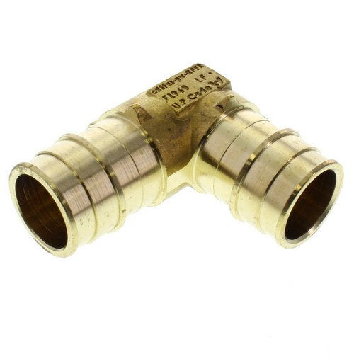 Uponor LF4711000 ProPEX Lead Free Brass Elbow 1 Inch PEX