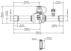 Danfoss 009G8054 3/4 x 3/4 ODF Soldered Ball Valve 650 PSI