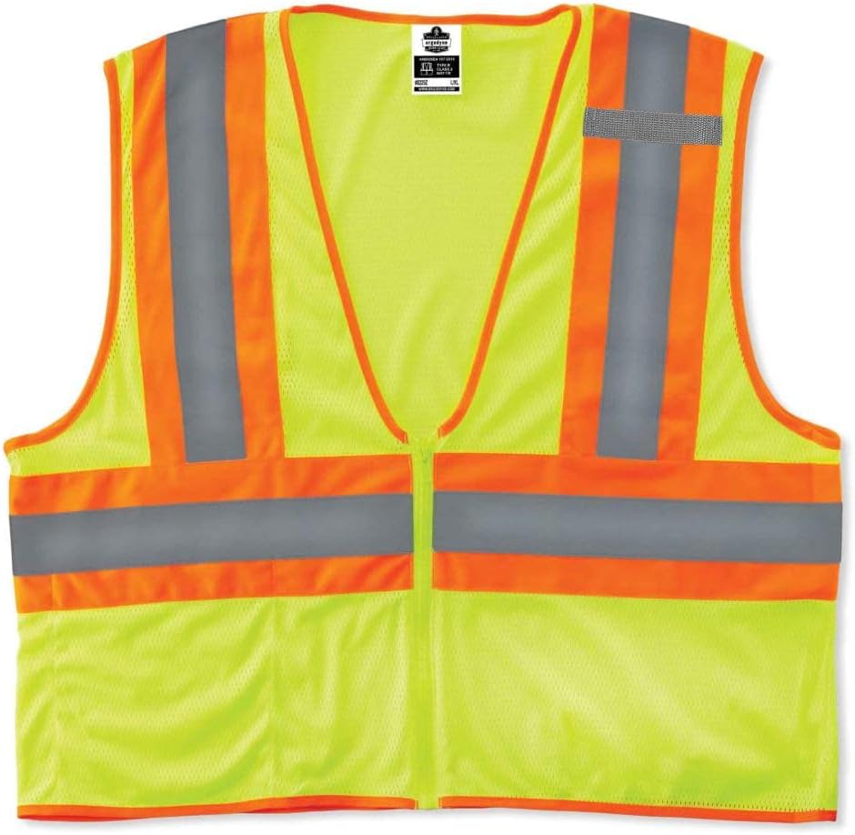 Ergodyne 21291 Hi-Vis Economy Two-Tone Vest Lime X-Small