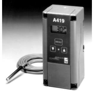 Johnson Controls A72AA-1C Penn Series A72 Two-Pole Heavy Duty Temperature Control, 6 Feet Capillary, -34 to -1°C Range