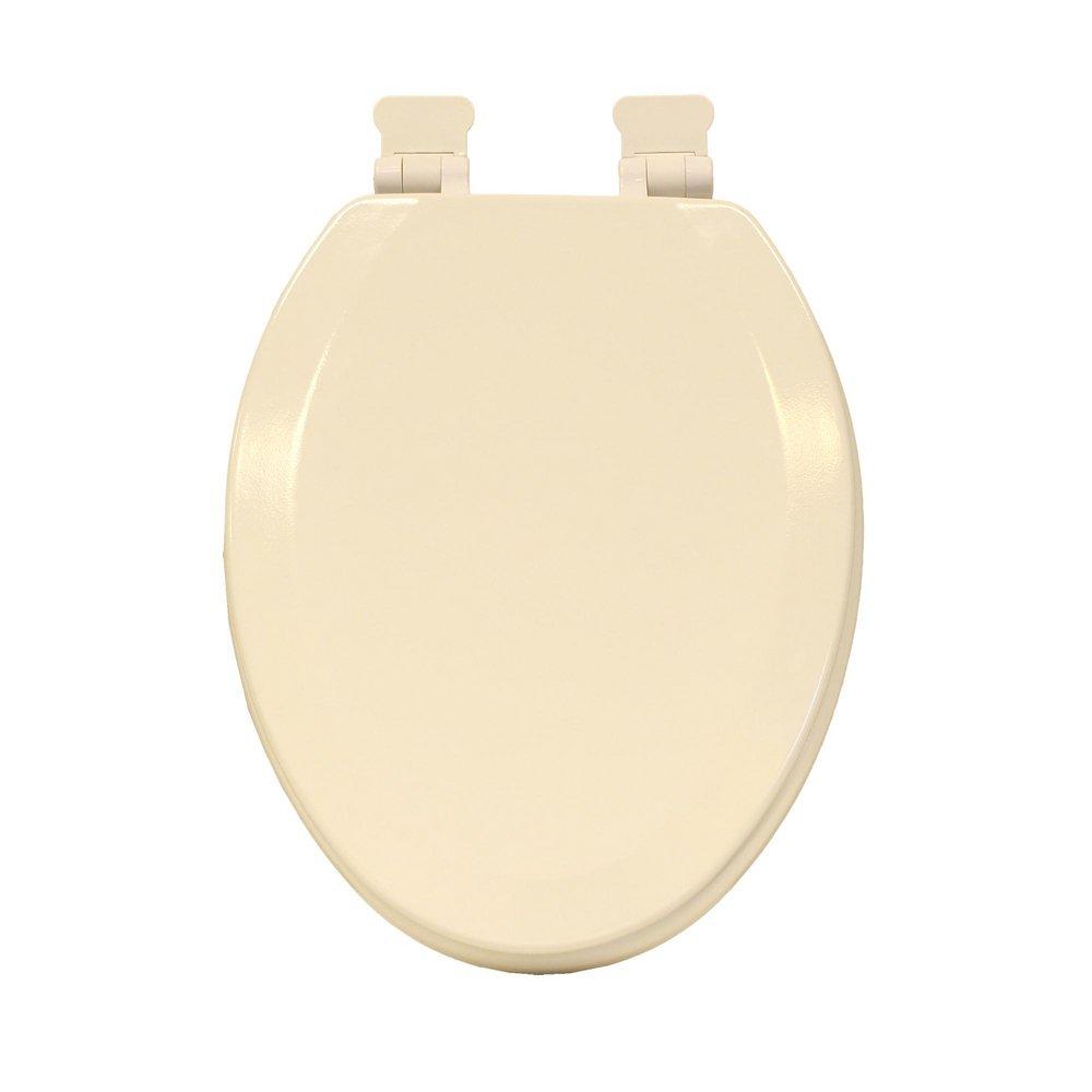 Jones Stephens C014WDS00 Comfort Elongated Closet Front Toilet Seat with Cover in White