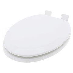 Jones Stephens C014WDS00 Comfort Elongated Closet Front Toilet Seat with Cover in White