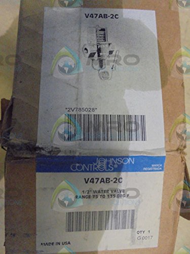 JOHNSON CONTROLS Johnson Controls V47AB-2C Temperature Actuated Modulating Valve 75 to 135°F 1/2 Pipe Size