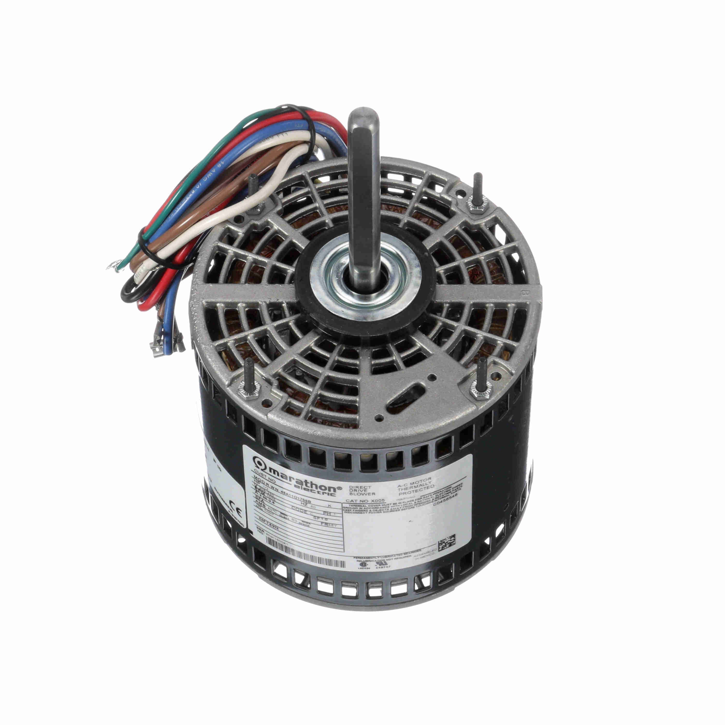 Marathon MX005 X005 Direct Drive Motor 1/2 hp 1075 RPM