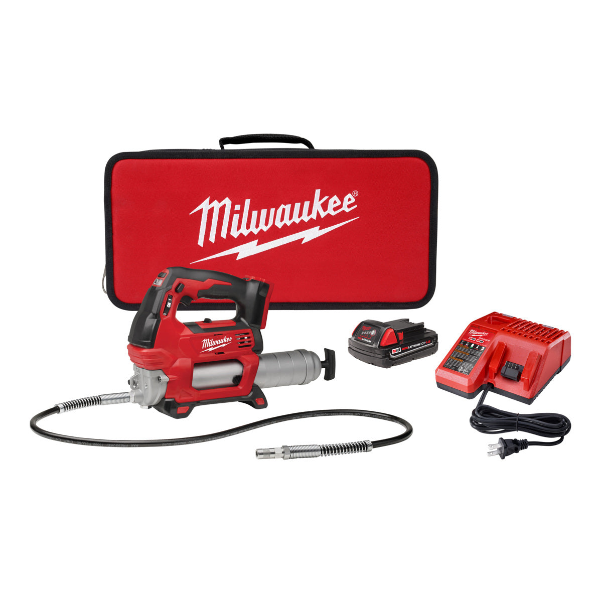 Milwaukee 2646-21CT M18 Cordless 2-Speed Grease Gun Kit