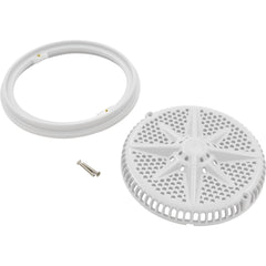 Pentair 500103 8-Inch White Cover with Single Short Ring Replacement StarGuard Pool and Spa Main Drains