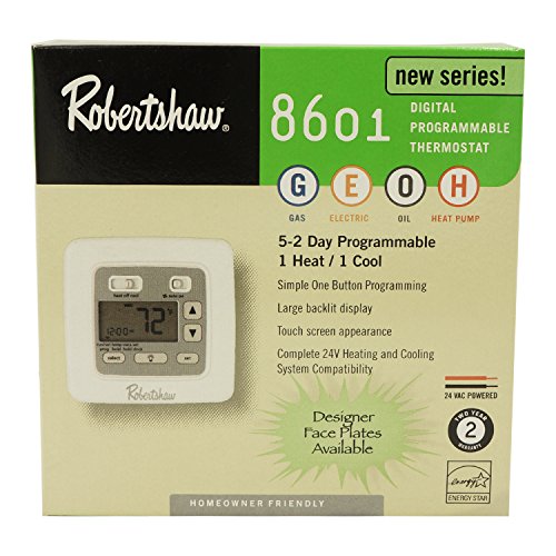 Robertshaw 8601 Digital Programmable Thermostat HVAC Control