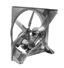 S&P USA LCE24PH1S Belt Drive Sidewall Propeller Exhaust Fan 1/3 HP 115 Volts 34 x 48 x 36 Inches