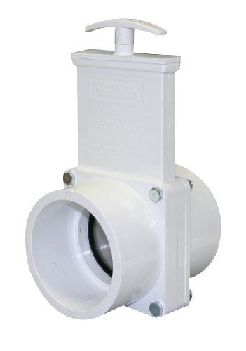 Valterra 4301 PVC Gate Valve White 3 Inch Slip