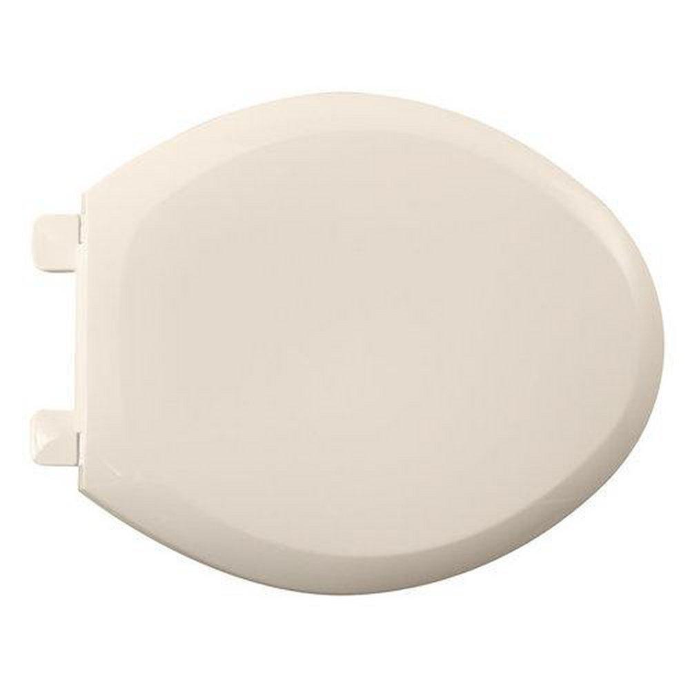 American Standard 5350.110.222 Cadet 3 Elongated Closed Front Slow Close Toilet Seat with Cover and EverClean Surface in Linen