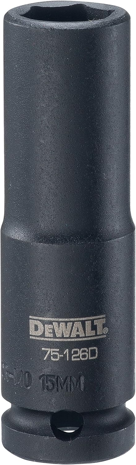 Dewalt DWMT75126B 6 Point 1/2 Drive Deep Impact Socket 15MM