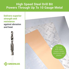 Greenlee DTAPKIT Drill Tap Kit 6-32 to 1/4-20 6-Piece Set