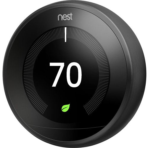 Google Nest T3016US Learning Thermostat 3rd Gen Black