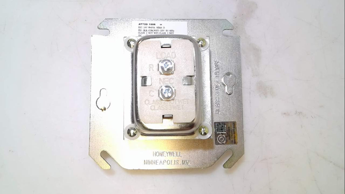 Honeywell AT72D1006 Transformer 24V 4 x 4 Plate Mount