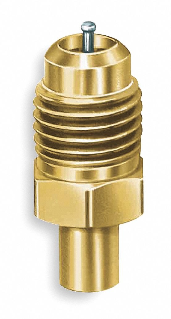 JB Industries A31724 Access Valve Brass For Refrigerants 1/4 in ODS x 3/8 in ODF PK3