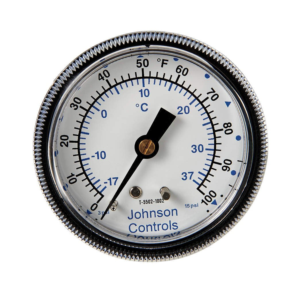 Johnson Controls T-5502-1002 Pneumatic Temperature Indicator 0-100F Range