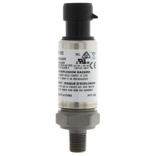 Johnson Controls P499RCP-101C Electronic Pressure Transducer 0.5 to 4.5 VDC 1/4 SAE 45 Degrees Flare 0 Psi to 100 Psi