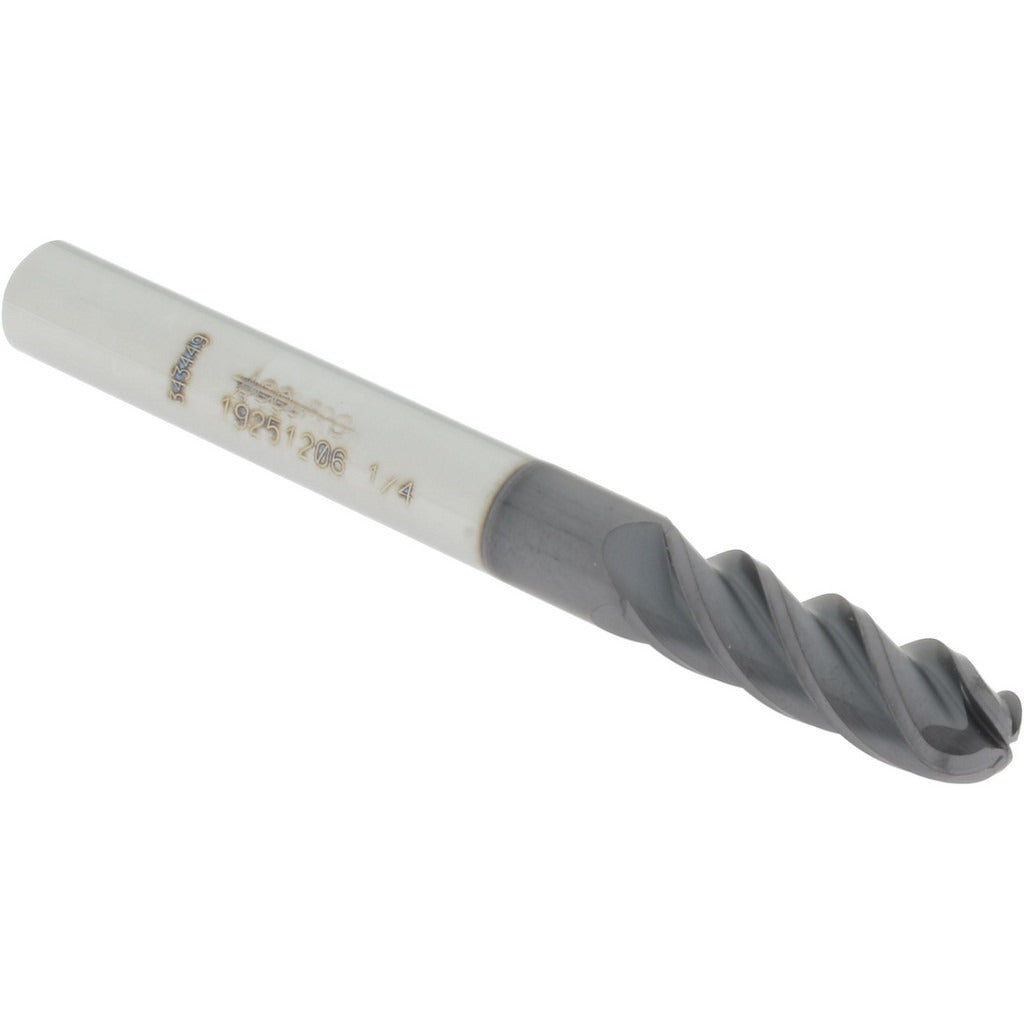 ACCUPRO Accupro 14556472 Ball End Mill 1/4 in 4 Flute Solid Carbide