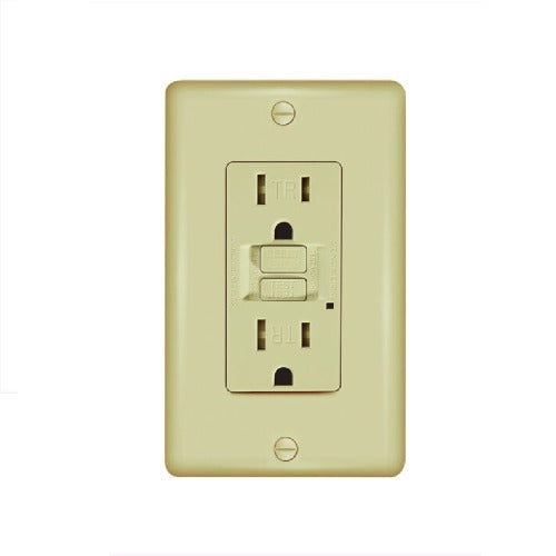 CYBER TECH LIGHTING Cyber Tech Lighting GLS20ATRWR-IV Tamper Resistant Weather Resistant Self-Testing GFCI Duplex Receptacle 20 Amp (Duplex) GLS20ATRWR-IV
