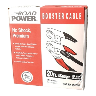 Southwire 87600108 Booster Cable 4/1 AWG 20 ft Black