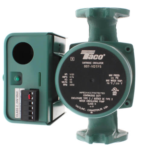 Taco 007-VDTF5 Variable Speed Delta-T Cast Iron Circulator Pump 115V