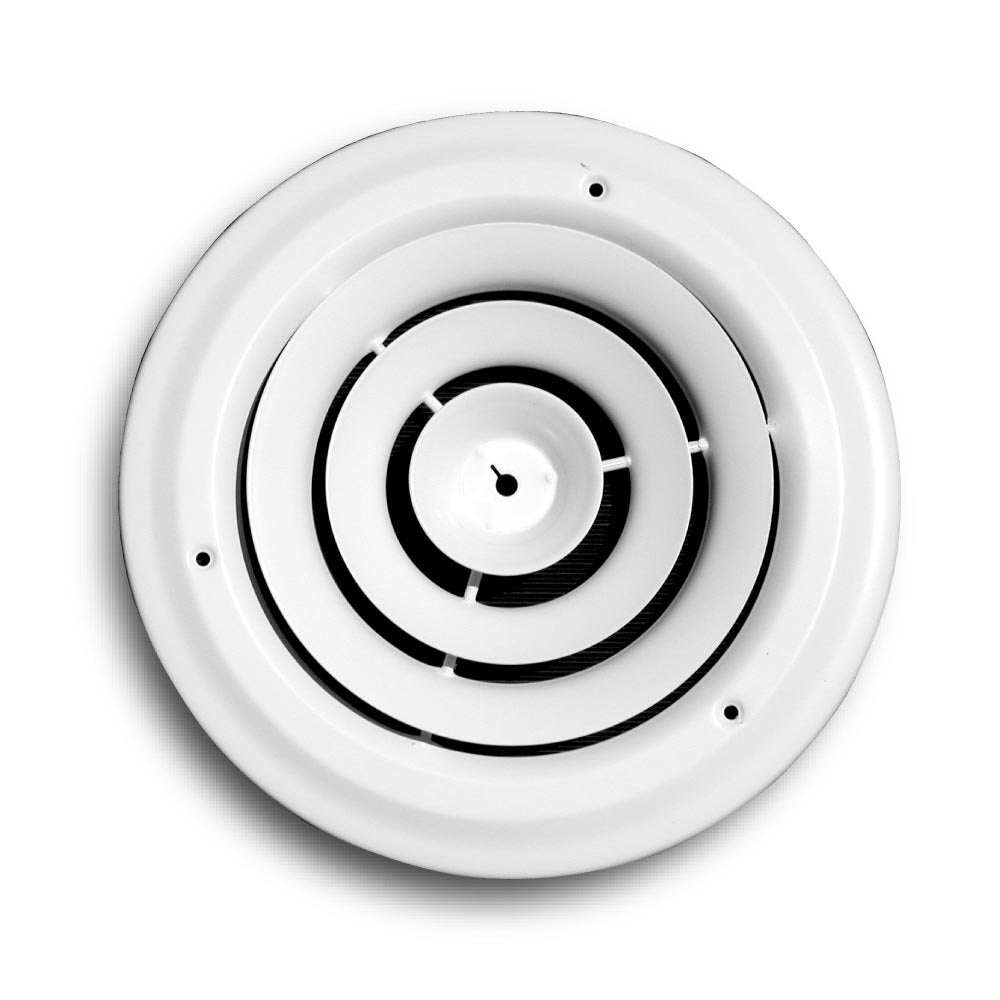 Truaire 800-08 Round Air Diffuser 8 Inch Round Ceiling Diffuser White