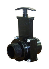 Valterra 7108 ABS Gate Valve Black 1-1/2 FPT x MPT 45psi