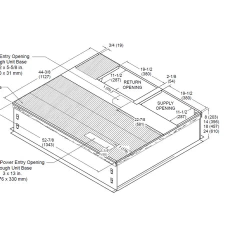 Allied Commercial 21J19 QCA/QGA Series 14 in High Roof Curb Clip Type