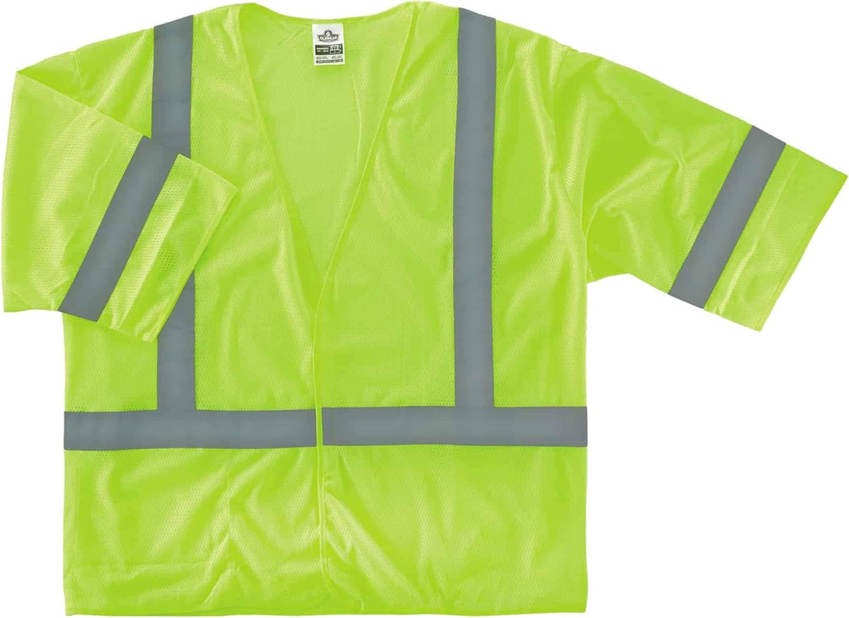 Ergodyne 22029 GloWear 8310HL ANSI Class 3 Economy High Visibility Lime Reflective Safety Vest 4XL/5XL