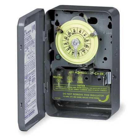 Intermatic T174 DPST 24 Hour 208-277-Volt Time Switch Type 1 Indoor Enclosure