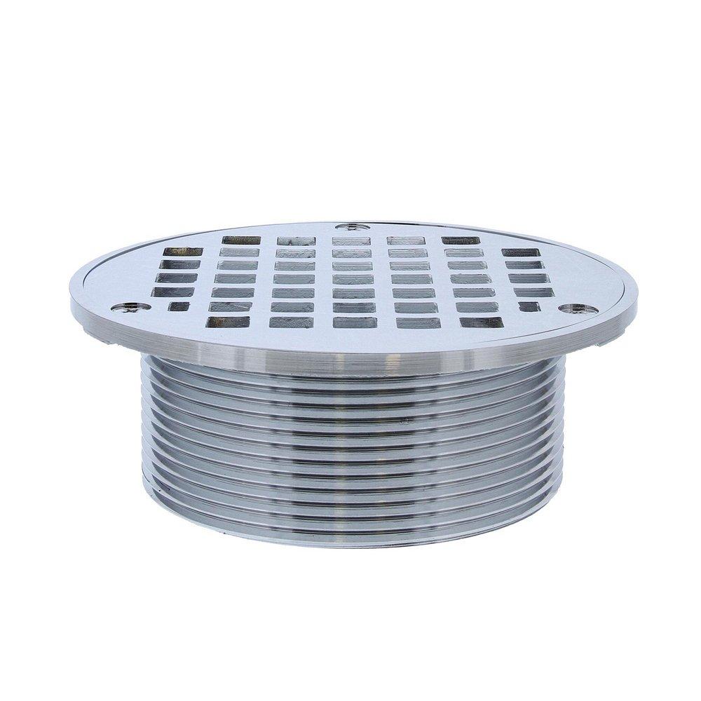 Jones Stephens D60990 3-1/2 in. IPS Metal Round Strainer in Chrome Plated