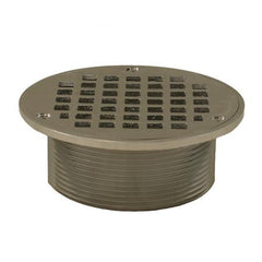 Jones Stephens D60990 3-1/2 in. IPS Metal Round Strainer in Chrome Plated