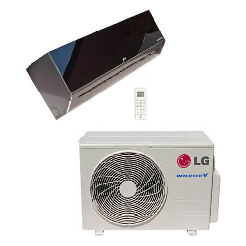 LG LA120HSV5 12,000 BTU 22.7 SEER Art Cool Mirror Single Zone Heat/Cool Package