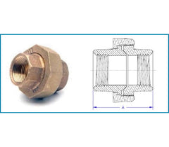 Matco-Norca B-UN06LF 1-1/4 in. Female Brass Union Lead Free Import