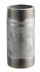 Merit Brass 4024-500 Stainless Steel Nipple Schedule 40 Welded 1.5 Inch x 5 Inch NPT Male