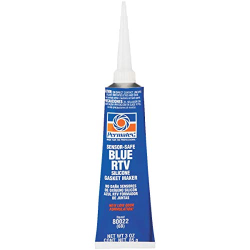 Permatex 80022 Sensor-Safe RTV Silicone Sealant Blue 3 Ounces