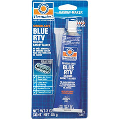 Permatex 80022 Sensor-Safe RTV Silicone Sealant Blue 3 Ounces