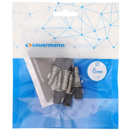 Sauermann ACC00919 1/4 Self Sealing Drainage Fitting (Pack of 5)