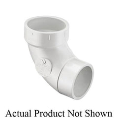 Spears P302-060 PVC DWV Pipe Fitting 1/4 Bend Elbow 6 Inch Spigot x Hub