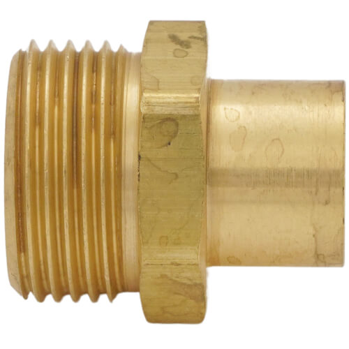 Uponor A4332050 QS-Style Copper Adapter R20 x 1/2 in C x C 125 psi Brass