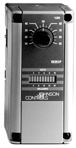 JOHNSON CONTROLS Johnson Controls W351PN-1C Series W351P Electronic Proportional Plus Integral Humidity Control 10 to 90 RH