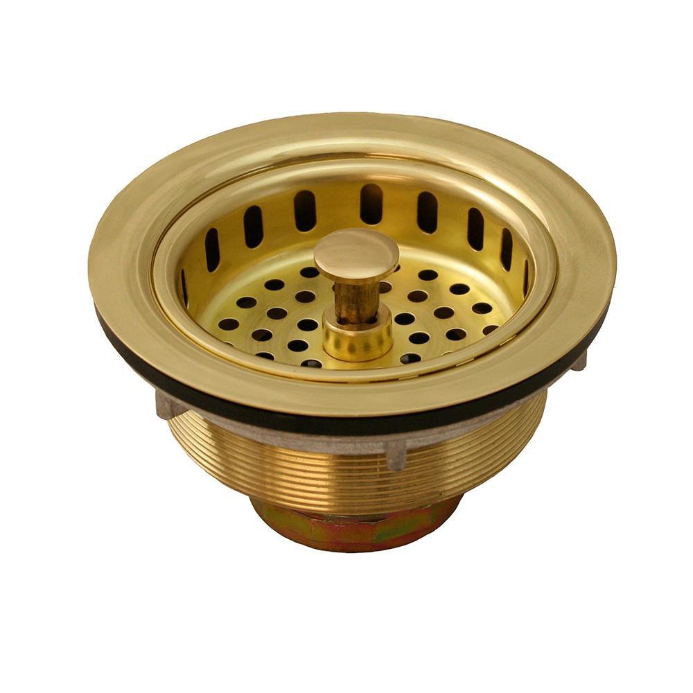 Jones Stephens B02008 Metal Basket Strainer Polished Brass Finish