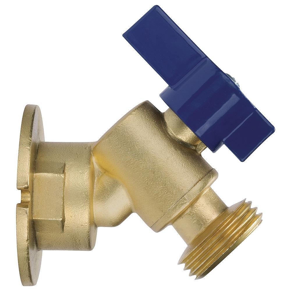 Nibco NB53JH6 QTX Series Angle Brass 1/2 in. Threaded x Hose Sillcock