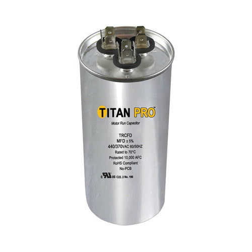 Packard TRCFD405 TitanPro HVAC Round Dual Motor Run Capacitor 40/5 MFD 440/370 Volts