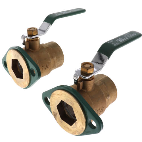 Taco SFL-125T Solid Brass Shut-Off Ball Valve and Swivel-Flange Set 1-1/4 NPT Lead Free SF-125T Replacement