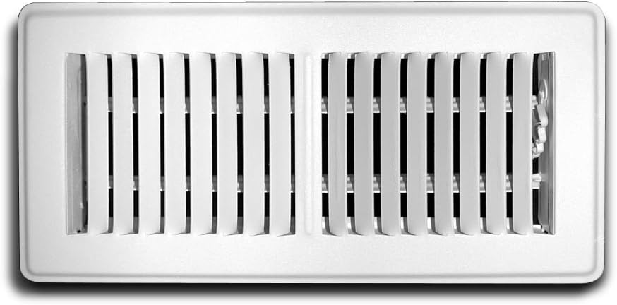 Truaire C150MWT04X12 Floor Supply Grille 4-Inch by 12-Inch White